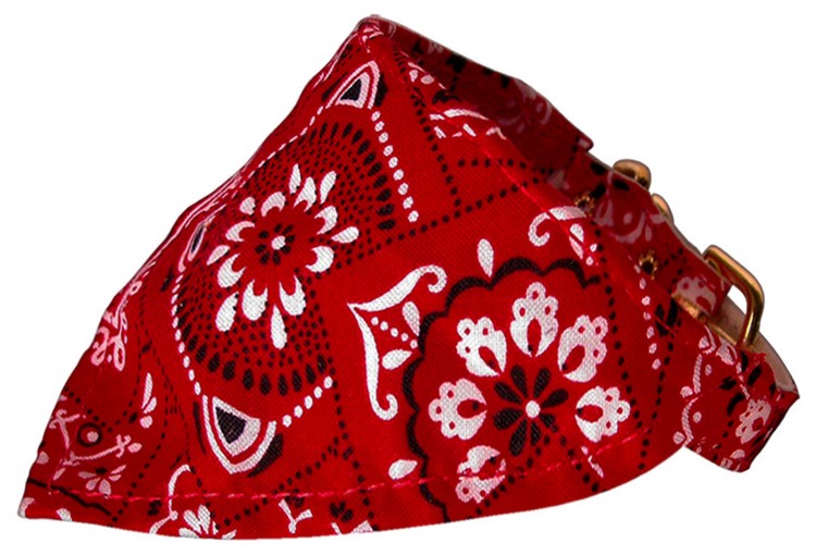 Red Western Bandana Collars Red 12